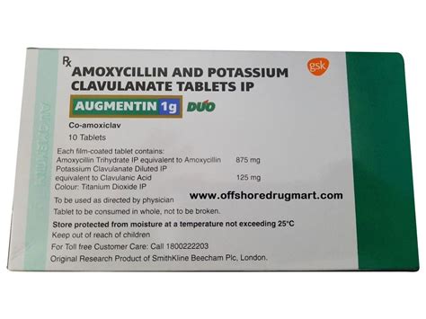Augmentin (Amoxicillin And Clavulanate Potassium).